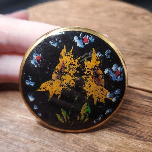 Jewelry - B823 swedish sunflower brooch antique